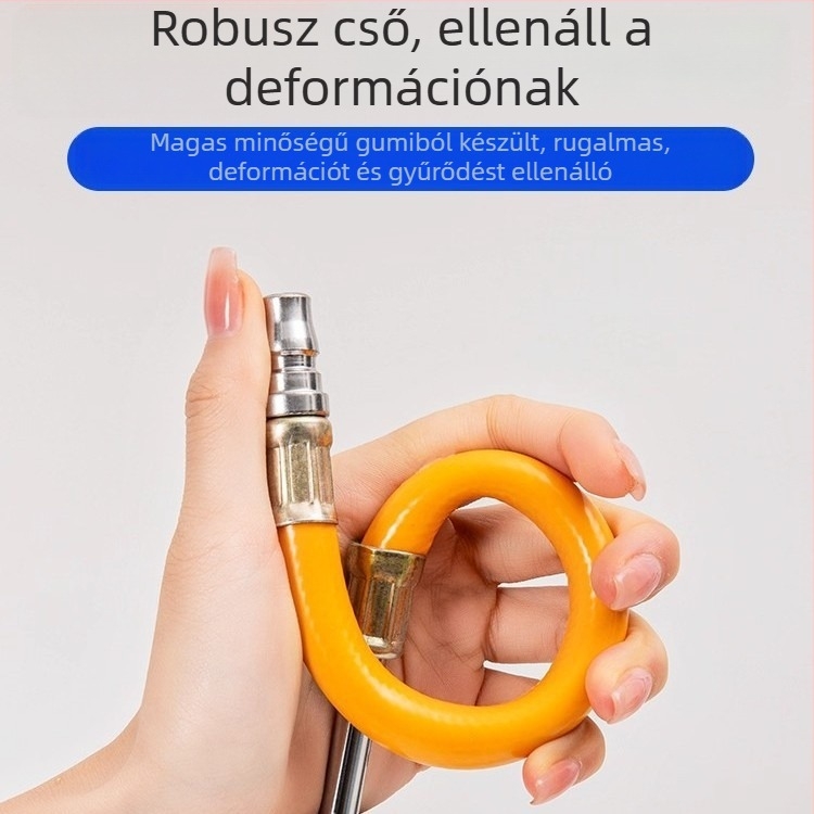 Autó gumiabroncs nyomásmérő – gumitest, szerelés nyomó típusú, brit típusú szeleppel
