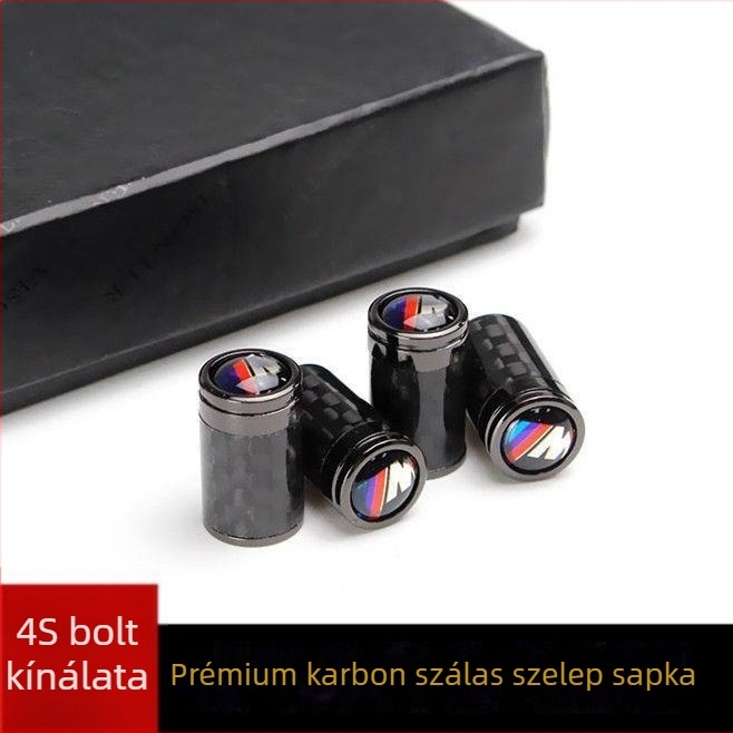 Gumiabroncs szelep alumínium ötvözetből, porvédő és lopás elleni védelem, BMW modellekhez — Brand: Car Card Bowl