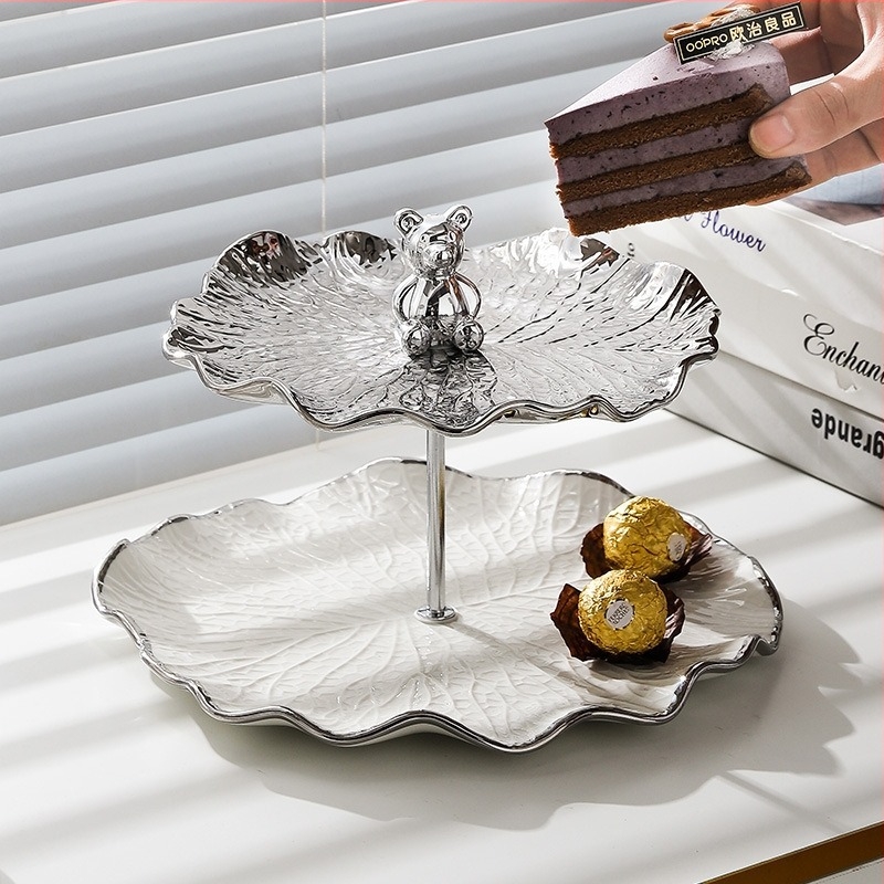 Porcelán gyümölcstál, Tufu márka — modern minimalist stílus, 2022-ben kiadva