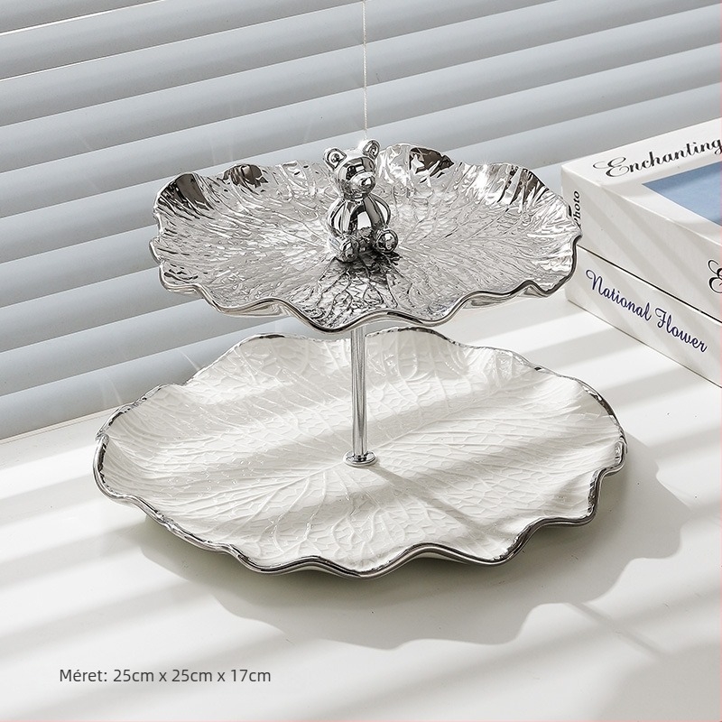 Porcelán gyümölcstál, Tufu márka — modern minimalist stílus, 2022-ben kiadva