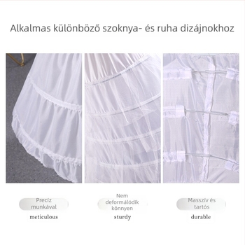 Corset-bonning acéldrótból, halcsont típusú, vágásra hajlítható, menyasszonyi ruhához, 6–12 mm szélesség