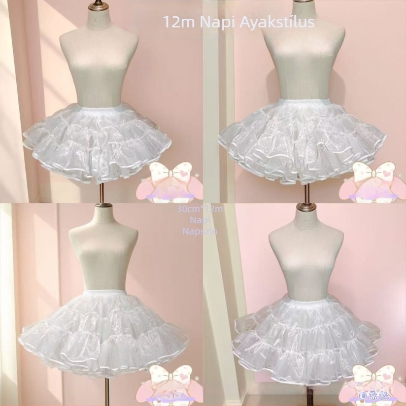 Lolita Petticoat csont nélküli uszály, Happy Jiangnan márka, raktáron, Felnőttek, 2025 Nyár