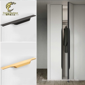 Edge fogantyú szekrényhez – alumínium ötvözet, továbbfejlesztett anodizálás, stílus Light Luxury, modell BJTF2