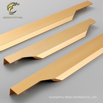 Edge fogantyú szekrényhez – alumínium ötvözet, továbbfejlesztett anodizálás, stílus Light Luxury, modell BJTF2