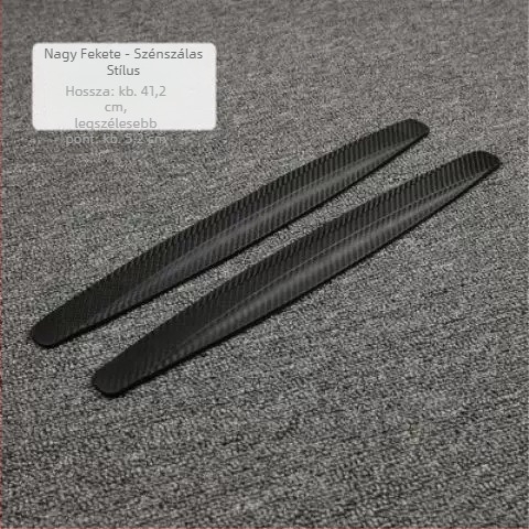 Autó első és hátsó lökhárító védőcsík – Morning Glory, környezetbarát PVC, modell 8860, univerzális kompatibilitás