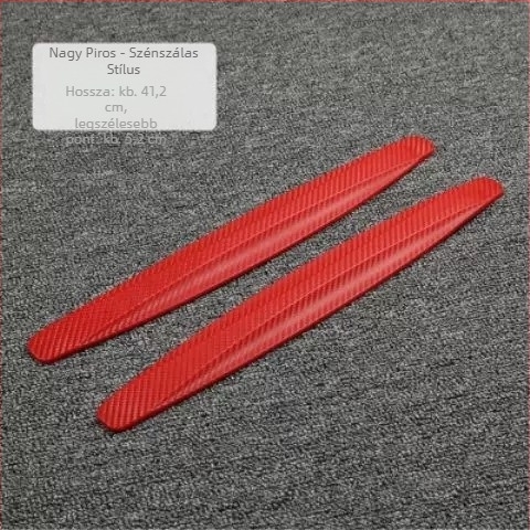 Autó első és hátsó lökhárító védőcsík – Morning Glory, környezetbarát PVC, modell 8860, univerzális kompatibilitás