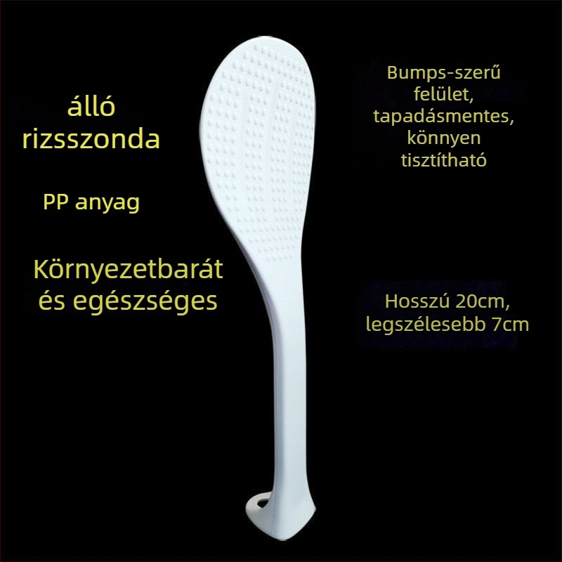 Főző spatula, tapadásmentes, függőleges kialakítás, ABS anyag, élelmiszer-minőségű, kompatibilis a Supor rizsfőzővel