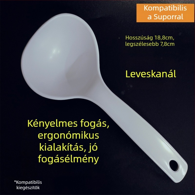 Főző spatula, tapadásmentes, függőleges kialakítás, ABS anyag, élelmiszer-minőségű, kompatibilis a Supor rizsfőzővel