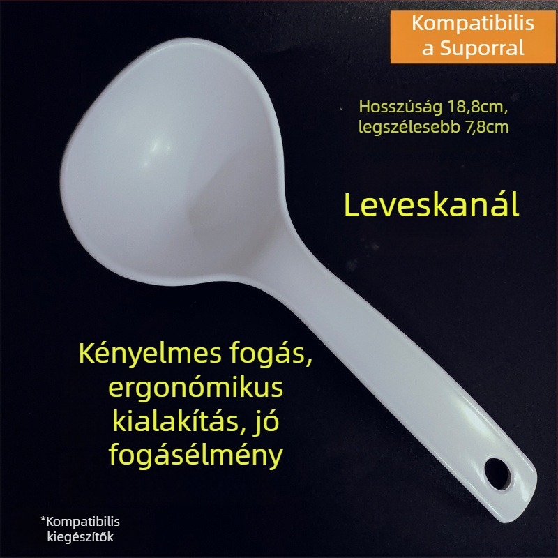 Főző spatula, tapadásmentes, függőleges kialakítás, ABS anyag, élelmiszer-minőségű, kompatibilis a Supor rizsfőzővel