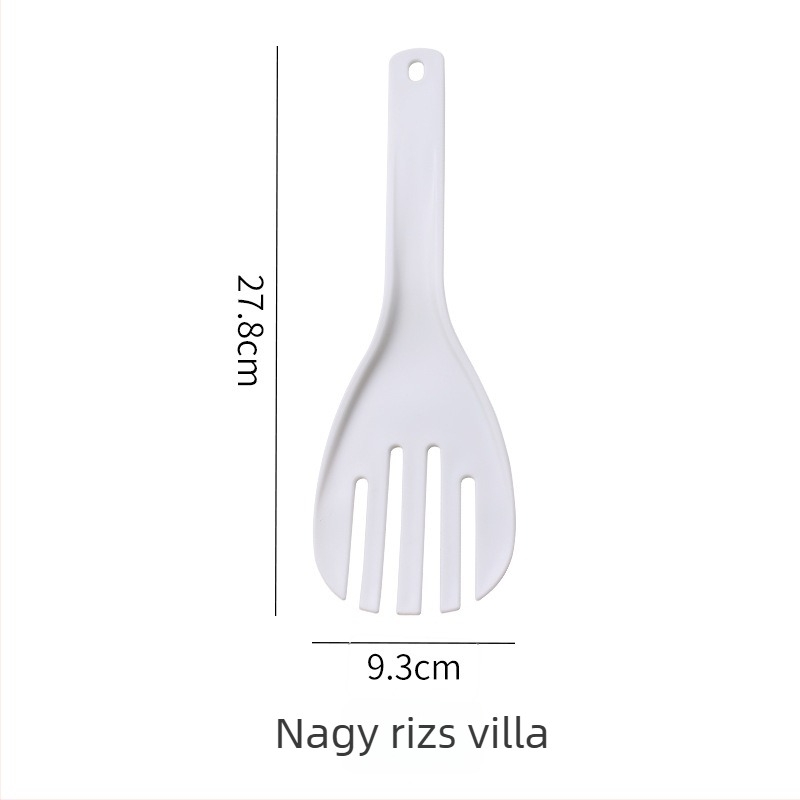 Kochi műanyag rizskanál-lapát készlet, vastított, extra nagy, tapadásmentes, csúszásmentes, hőálló, műanyag nyél, testreszabható
