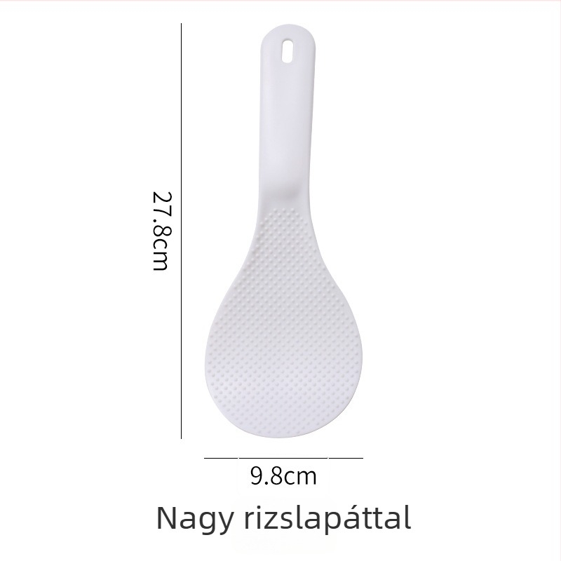 Kochi műanyag rizskanál-lapát készlet, vastított, extra nagy, tapadásmentes, csúszásmentes, hőálló, műanyag nyél, testreszabható