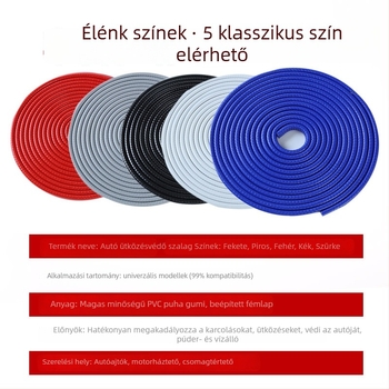 Meihang lökhárító-sáv, PVC + fémlemez, modell Iron paste-free bumper strip, univerzális