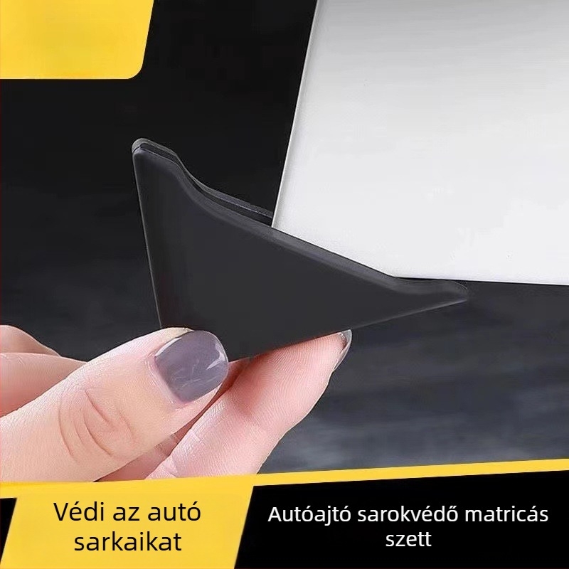 Autó ajtó sarkának ütközésgátló ragasztója, szilikon, modell 1236, általános kompatibilitás
