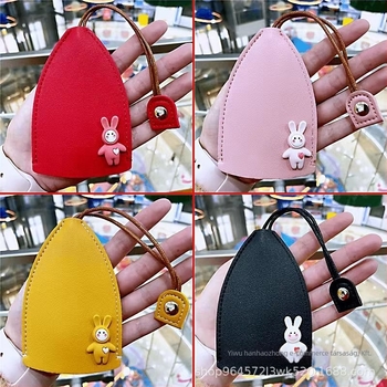 PU anyagú kulcstartó táska, utcai divat stílus, bélés nélküli kivitel, 2023 tavasz, tárolásra