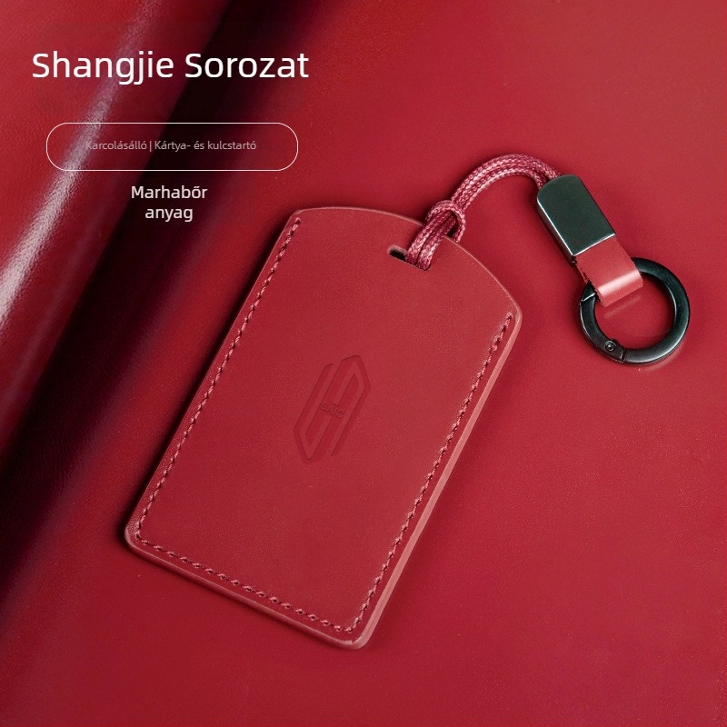 Tehénbőrből készült kártya- és kulcstartó, minimalist stílus, NFC, proximitás kártya támogatás, testreszabható