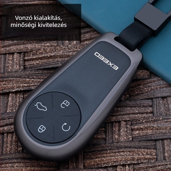 Chongti kulcstartó tok Xingtu Lingyunhoz – cink ötvözet, egyszerű stílus, védő fémcsat