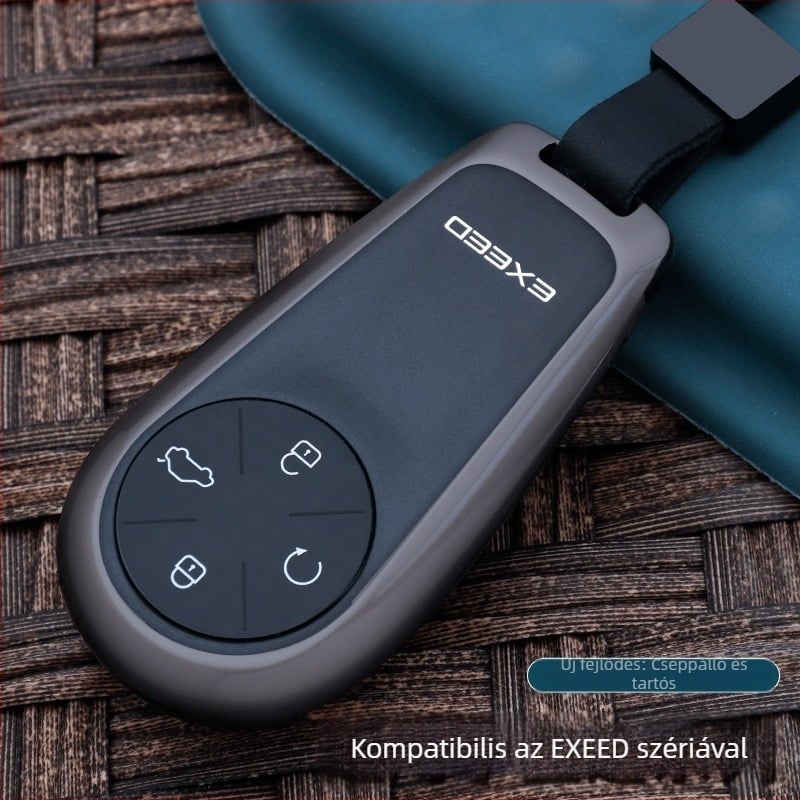 Chongti kulcstartó tok Xingtu Lingyunhoz – cink ötvözet, egyszerű stílus, védő fémcsat