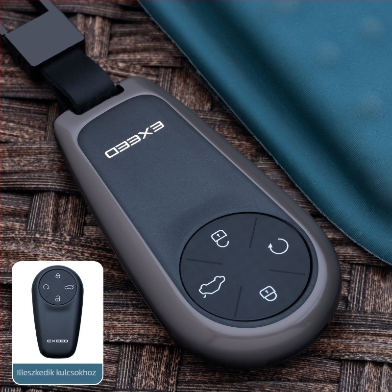 Chongti kulcstartó tok Xingtu Lingyunhoz – cink ötvözet, egyszerű stílus, védő fémcsat