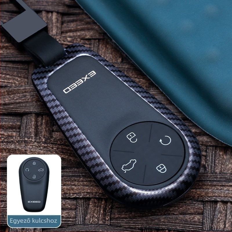 Chongti kulcstartó tok Xingtu Lingyunhoz – cink ötvözet, egyszerű stílus, védő fémcsat