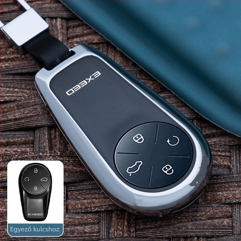 Chongti kulcstartó tok Xingtu Lingyunhoz – cink ötvözet, egyszerű stílus, védő fémcsat