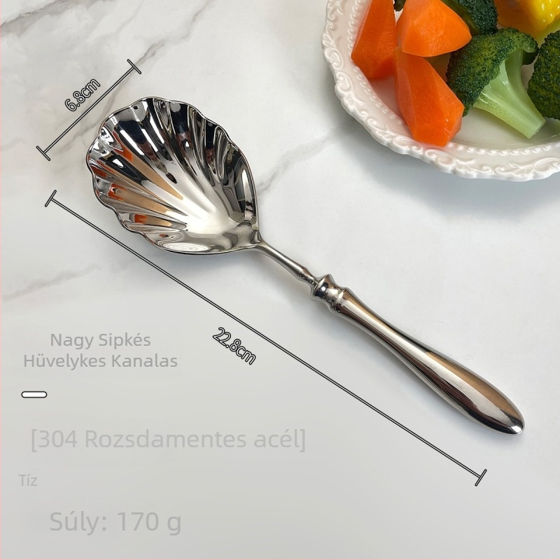 304 rozsdamentes acélból készült kanál, kézzel készített, tükrös felülettel, logó nyomtatás lehetséges, éttermi és hotel használatra