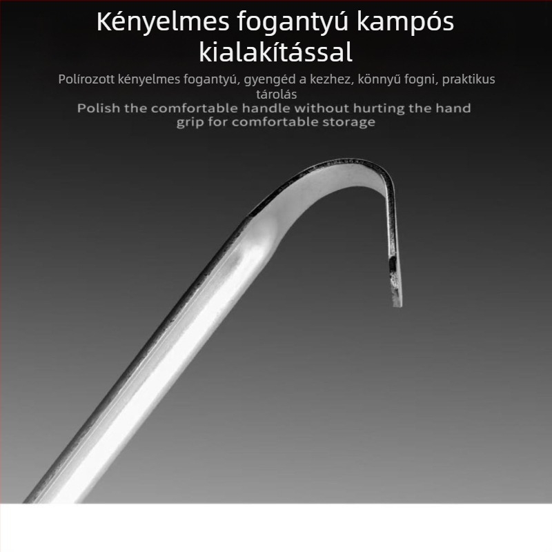 Főzőkanál beépített szűrővel és hosszú nyelemmel, akasztóval, 201-es rozsdamentes acélból; csúszásmentes, hőálló, levesekhez és zabkásához