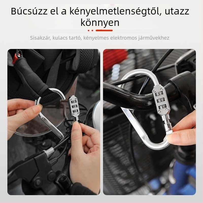 CJSJ CH-22B numerikus lakat cinkötvözetből hátizsákhoz és sisakhoz – D-típus, 6,3 mm rúd vastagság, 44 mm távolság