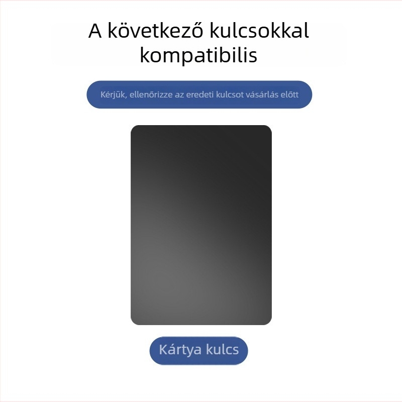 BYD kulcskártya tok, cinkötvözet, univerzális, üzleti stílus (Brand: Charming)