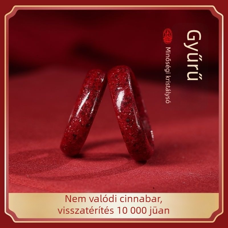 Gyűrű műgyöngyökkel, etnikus stílus, művészi retro ékszer