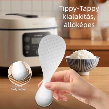 Roly-poly rizskanál – műanyag, modell Roly-poly rice spoon, márka Xinran daily necessities, modern minimalist design