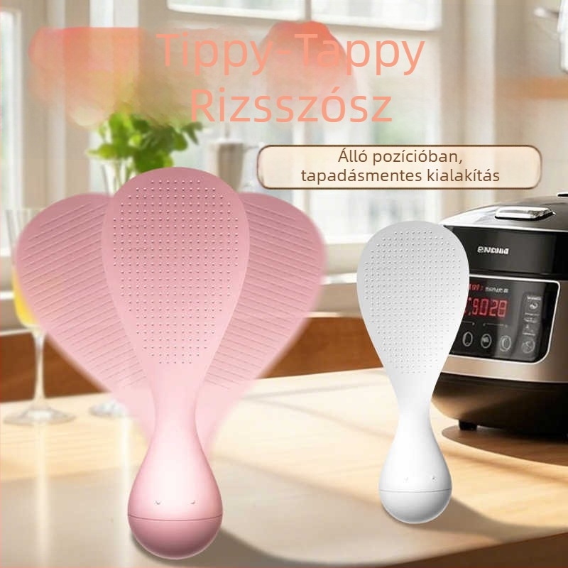 Roly-poly rizskanál – műanyag, modell Roly-poly rice spoon, márka Xinran daily necessities, modern minimalist design