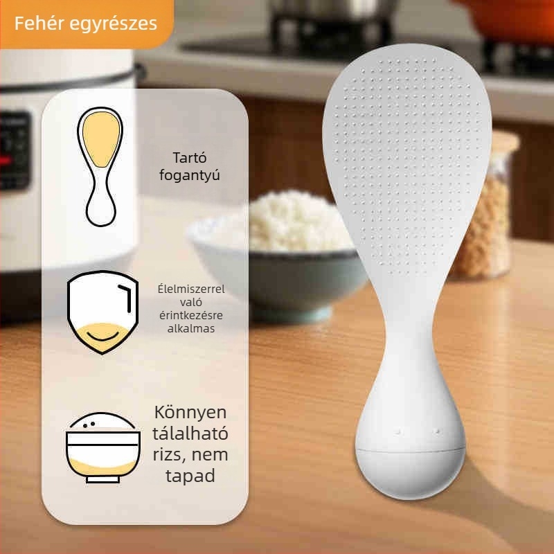 Roly-poly rizskanál – műanyag, modell Roly-poly rice spoon, márka Xinran daily necessities, modern minimalist design