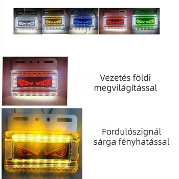 LED hátsó lámpa teherautókhoz démon szem dizájnnal, 24V, IP67 védelem, LED fényforrás, modell Lion dance eye lights, autókhoz, nagy teherautókhoz, tehergépkocsikhoz