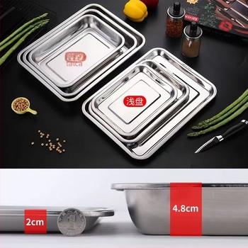 304 rozsdamentes acél pároló tálca, téglalap alakú, kereskedelmi felhasználásra, kompatibil gőzölőkkel, kocsi- és szekrény-együttműködés