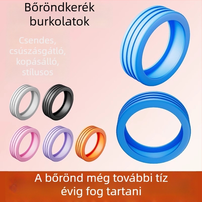 Bőrönd kerék védőfedél — nagy sűrűségű szilikon, kopásálló, megkönnyíti a húzást, univerzális csere