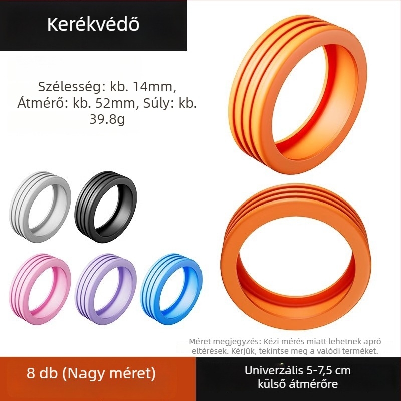 Bőrönd kerék védőfedél — nagy sűrűségű szilikon, kopásálló, megkönnyíti a húzást, univerzális csere