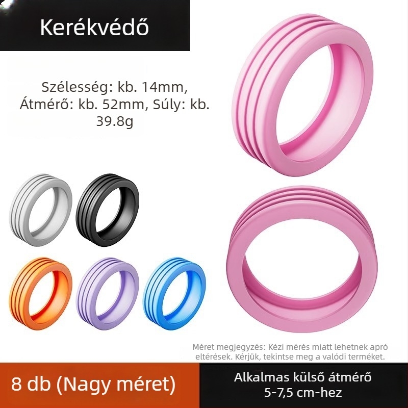 Bőrönd kerék védőfedél — nagy sűrűségű szilikon, kopásálló, megkönnyíti a húzást, univerzális csere