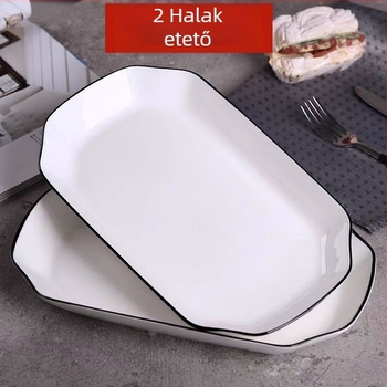 Kerámiás halgőzölő tál, magas minőségű háztartási edény, gépi gyártású