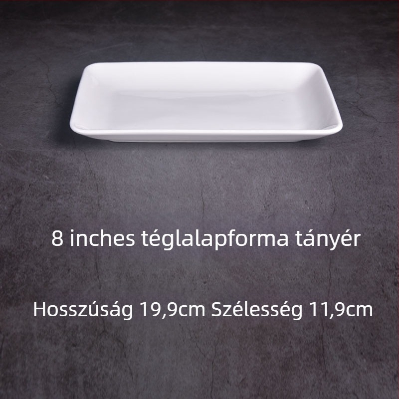 Téglalap alakú tányér - Feida, Anyag: selyemvirág, Mintázat: 69850, Stílus: Egyszerű