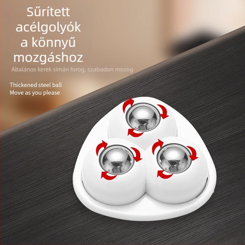 Three-bead universal wheel – ABS, Type A, injekciós formázás, Exquisite, szemetes- és tároló dobozhoz, modern egyszerű stílus