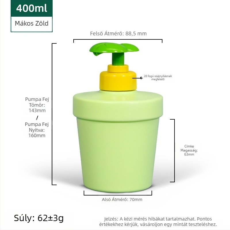 PE-ből készült dózisos üveg, blow molding technikával készült, Spruce beauty, flip-cap kupakkal