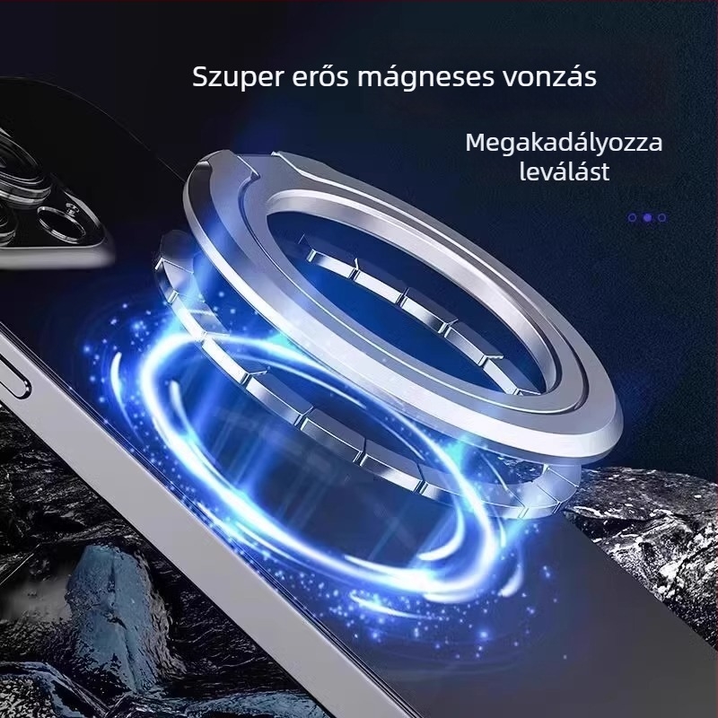 Telefonhoz tartó gyűrűs állvány – asztali, ultra vékony, hordozható, többfunkciós állítható (Anyag: Ötvözet; Stílus: Általános; Testreszabás: Támogatott)