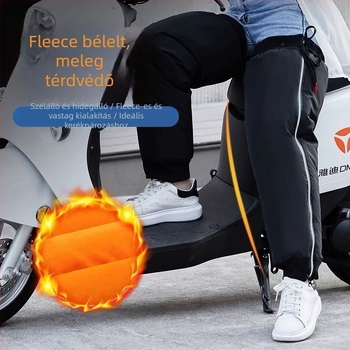 Elektromos motorkerékpárhoz térdvédők, szélálló, fleece bélés, vastag hideg védelem; Cikkszám 202587, Márka Other, Raktáron, Felnőtteknek, 2025 tavasz