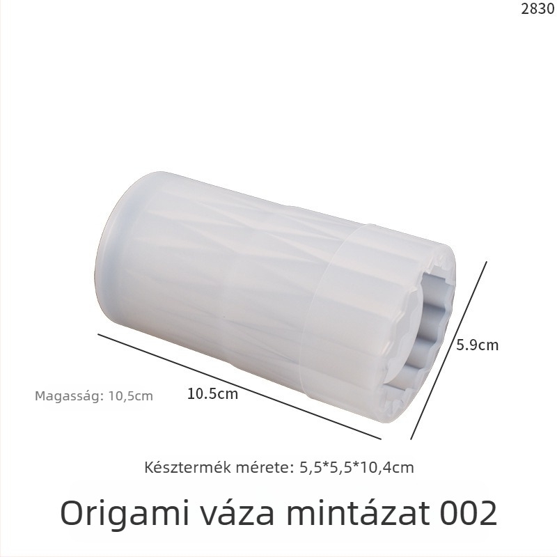 Kerek szilikon vázaforma gipsz- és gyantaöntéshez, szabálytalan stílus