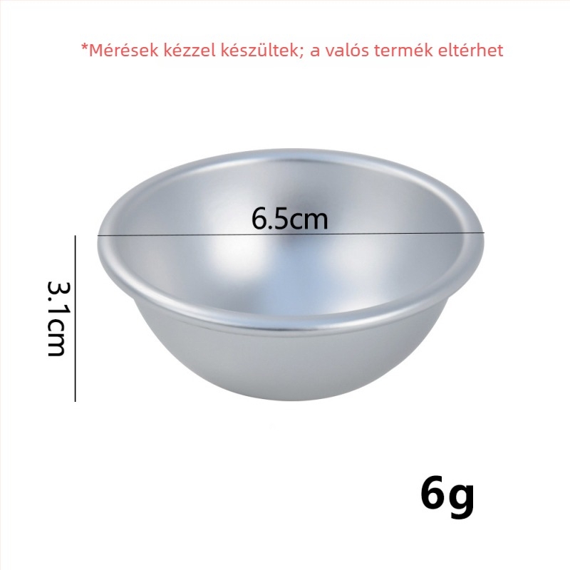 Félkör alakú alumínium ötvözetből készült sütemény forma puding és zselé desszertekhez – sütőforma, 2024-ben bevezetve