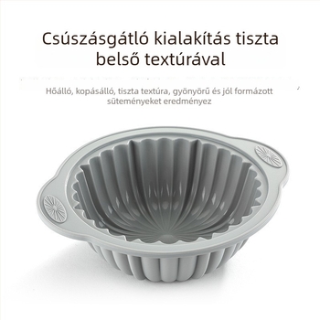 Kerek szilikon chiffon tortaforma, magas hőmérsékletnek ellenálló, szilikon sütőformák készlete