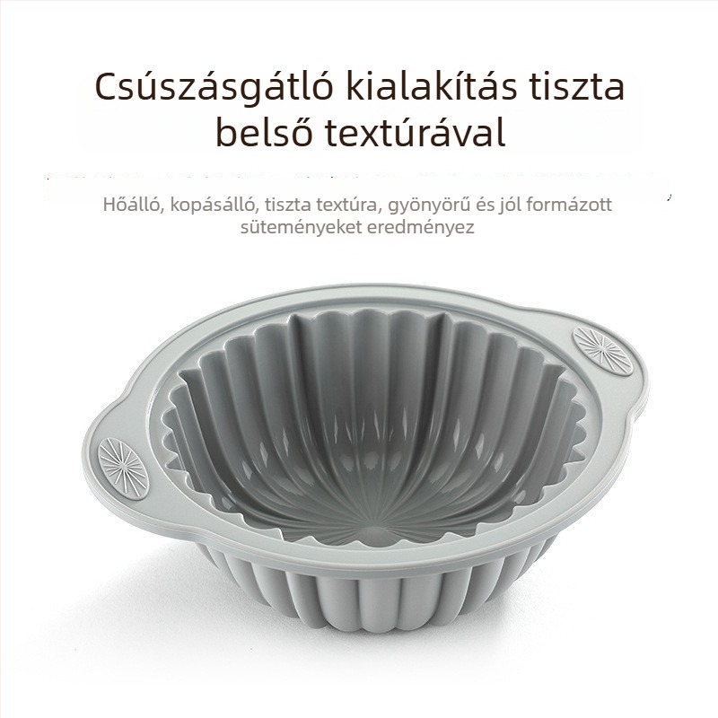 Kerek szilikon chiffon tortaforma, magas hőmérsékletnek ellenálló, szilikon sütőformák készlete