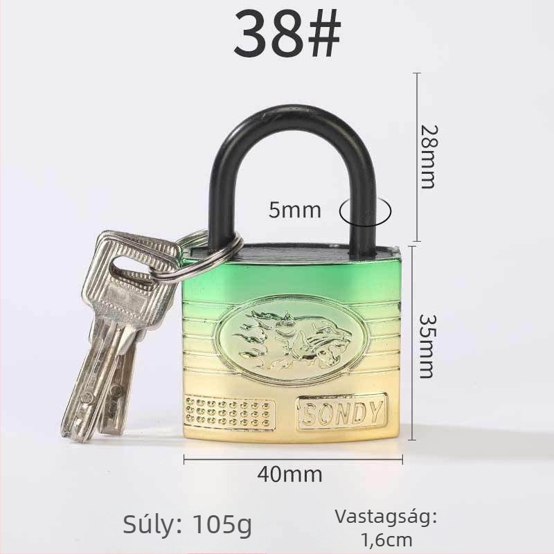 Háztartási lakat táskákhoz, vasból, modell 43, márka zy, táskákhoz, modern minimalista stílus