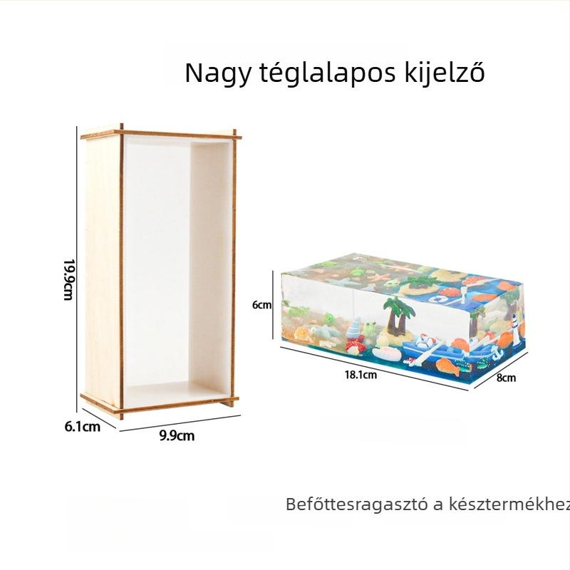 Téglalap alakú szilikon díszforma kuboid díszekhez