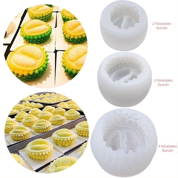 Durian 3D szilikon tortaforma dekorációhoz, szabálytalan alak